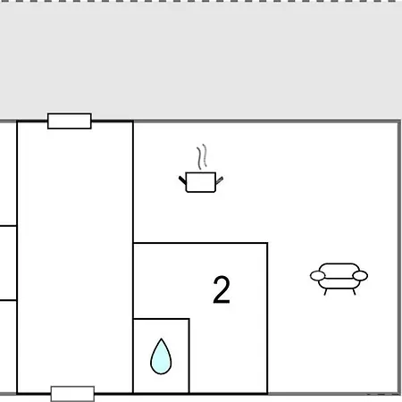 בית נופש 2 Bedroom Awesome In *